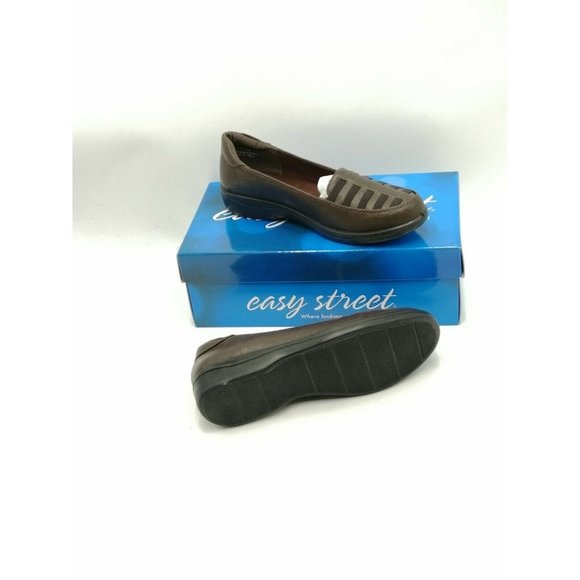 Easy Street Genesis Slip On Loafers Brown Women's US 8W - Picture 6 of 9